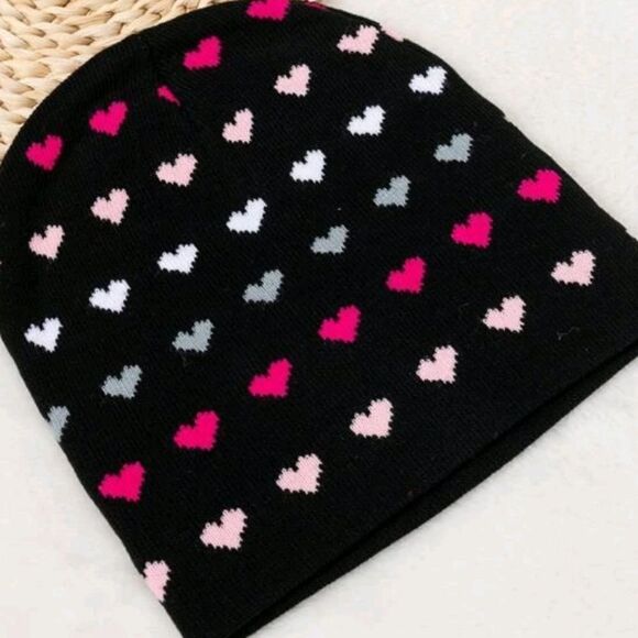 Heart Pattern Beanie  - Picture 2 of 5